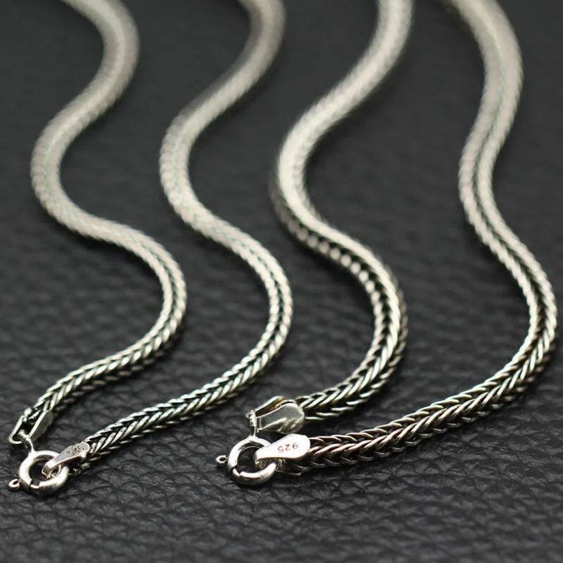 Sterling Silver Clavicle Chain Necklace