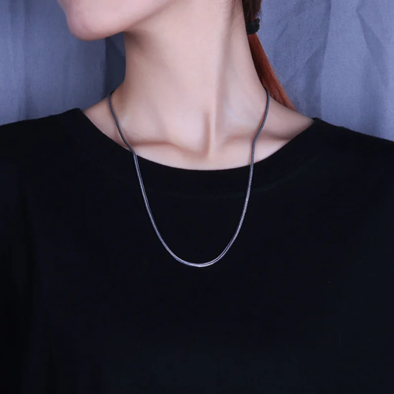 Sterling Silver Clavicle Chain Necklace