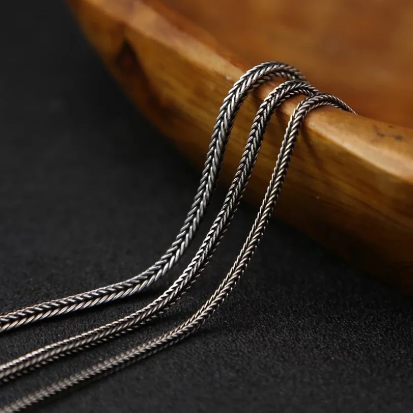 Sterling Silver Clavicle Chain Necklace