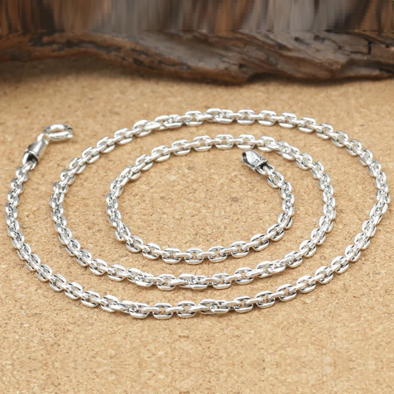 925 Sterling Silver Curb Chain Necklace