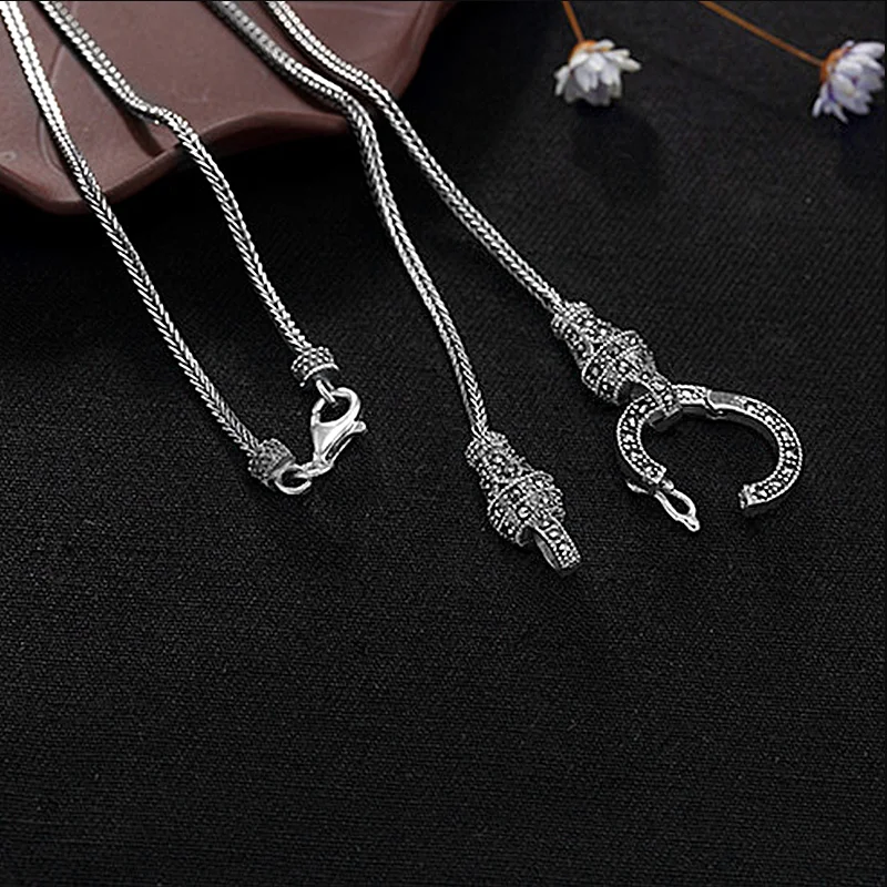 Long Chain Retro Necklace for Women