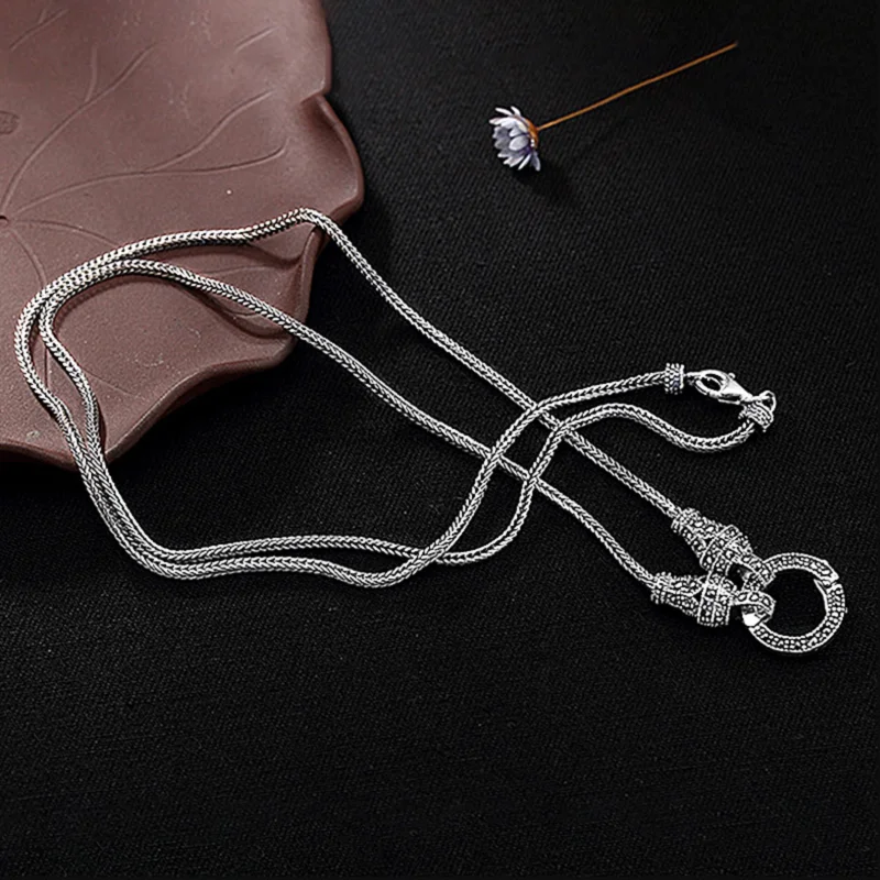 Long Chain Retro Necklace for Women