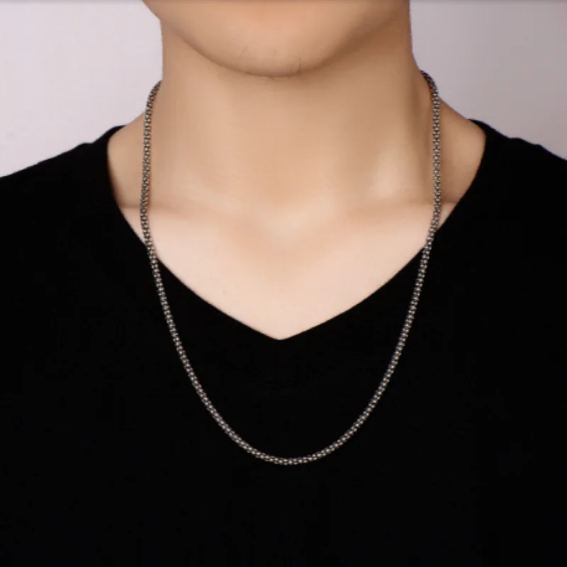 Retro Sterling Silver Popcorn Necklace