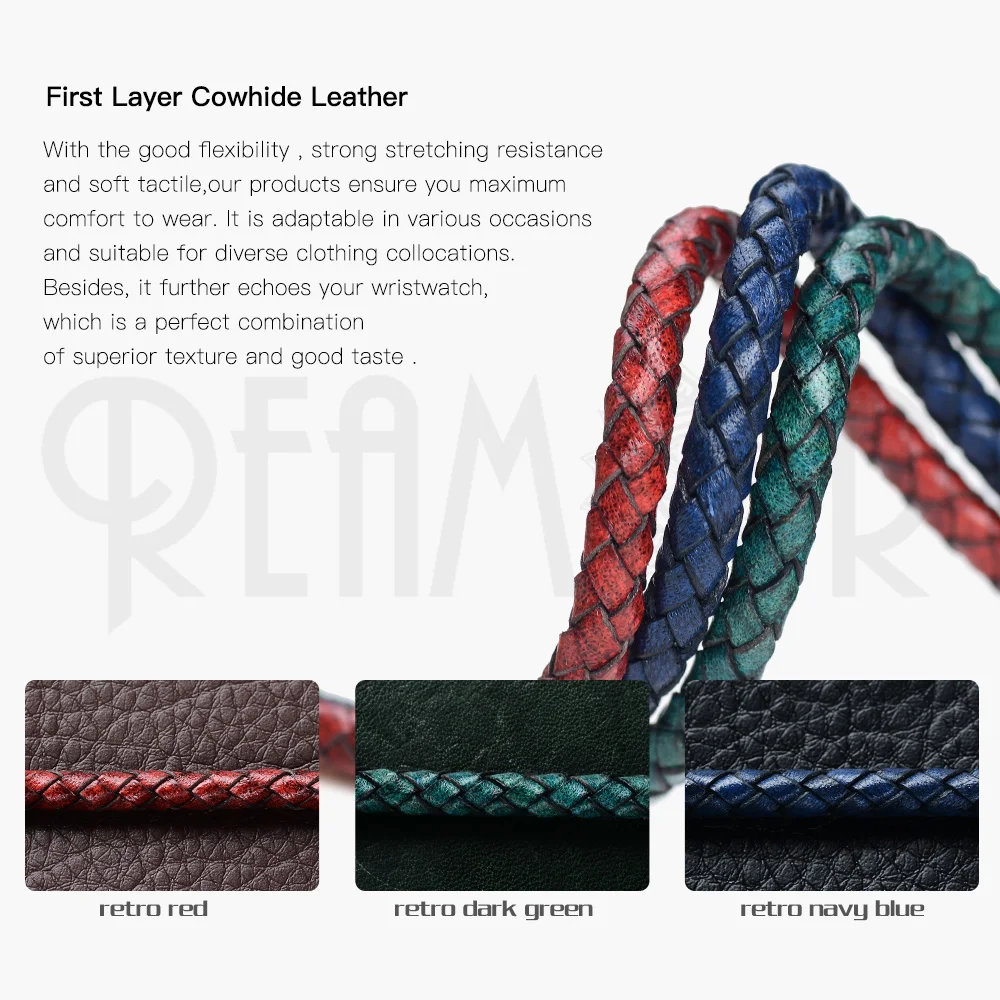 Genuine Leather Adjustable Bracelets