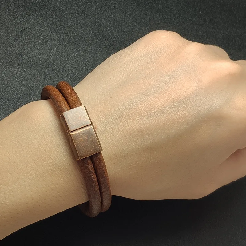 Double Strand Cowhide Bracelet