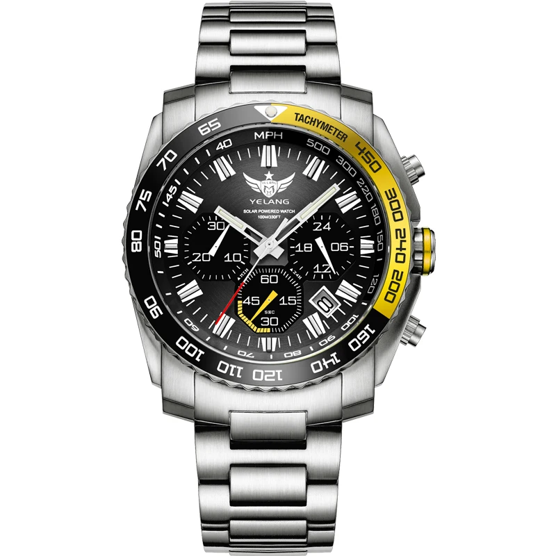 YELANG V1215 Solar Eco-Drive Wristwatch
