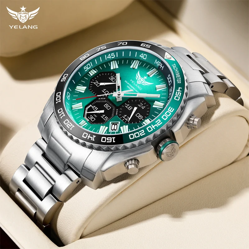 YELANG V1215 Solar Eco-Drive Wristwatch