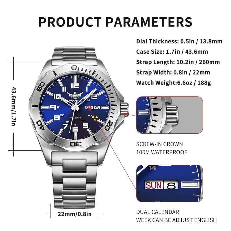 Yelang V1019 Tritium Automatic Watch