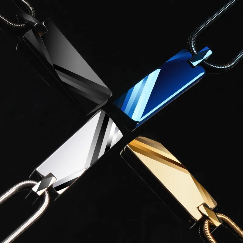 Personalized Mens Tungsten Pendant