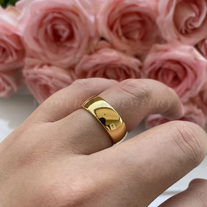 Classic Gold Tungsten Carbide Wedding Band