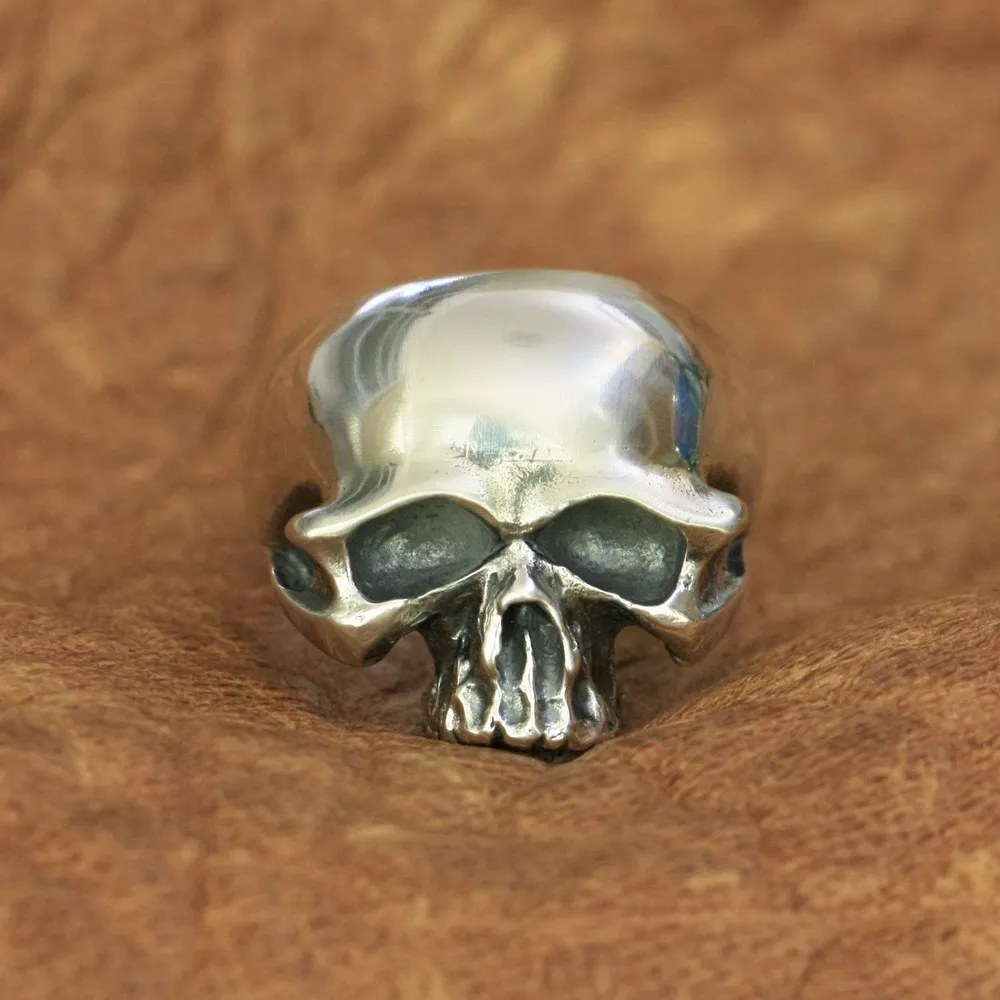 Biker 925 Sterling Silver Skull Ring