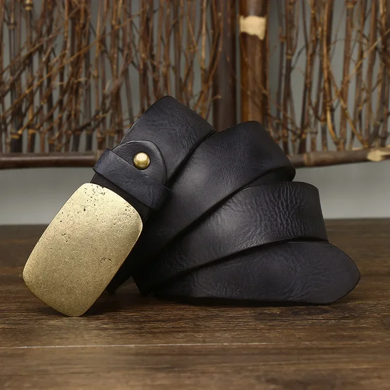 High-Quality Genuine Leather Mens Belt