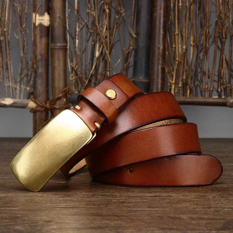 High-Quality Genuine Leather Mens Belt