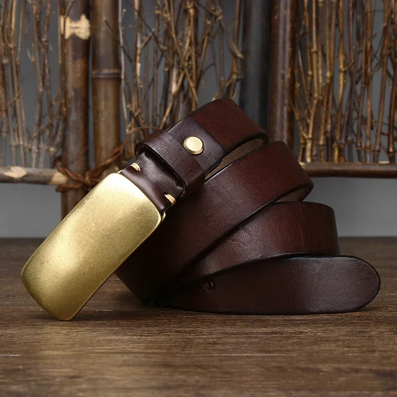 High-Quality Genuine Leather Mens Belt