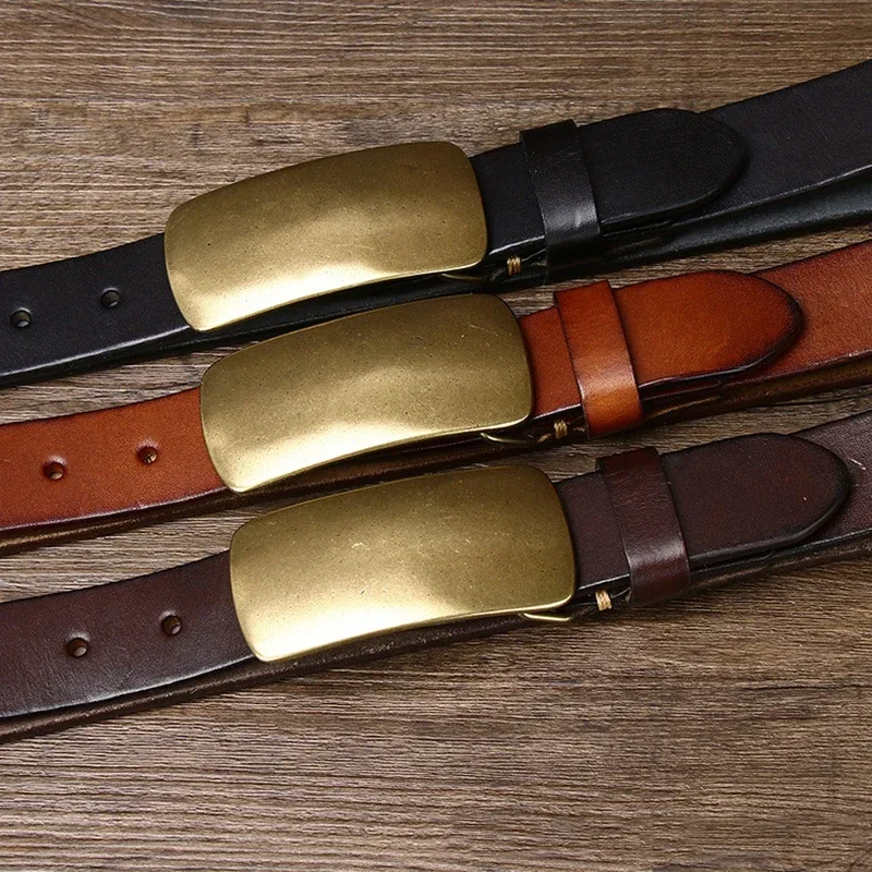 High-Quality Genuine Leather Mens Belt