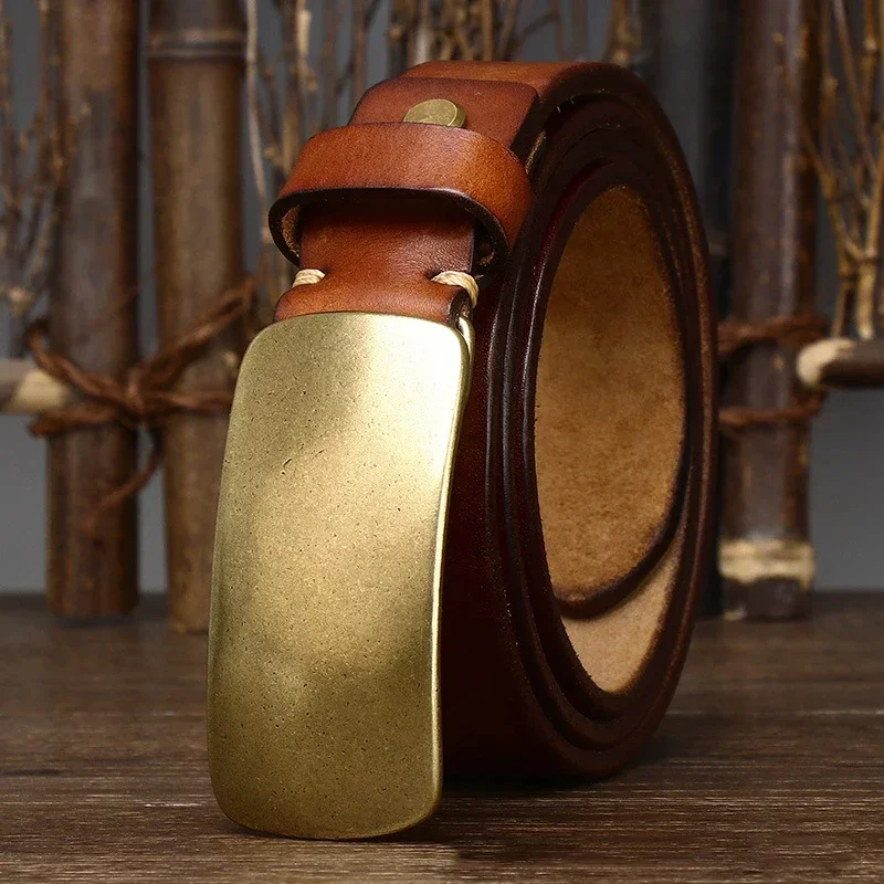 High-Quality Genuine Leather Mens Belt