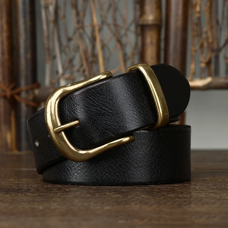 High Quality Jeans Brass Pin Buckle Belts