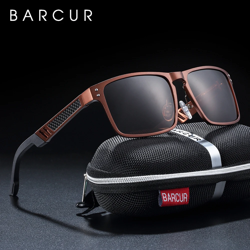 BARCUR Magnesium Square Sunglasses