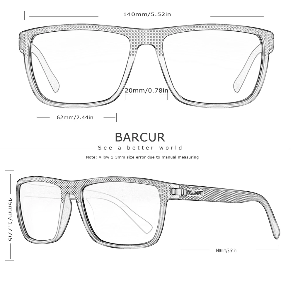 BARCUR Ultralight Sports Sunglasses