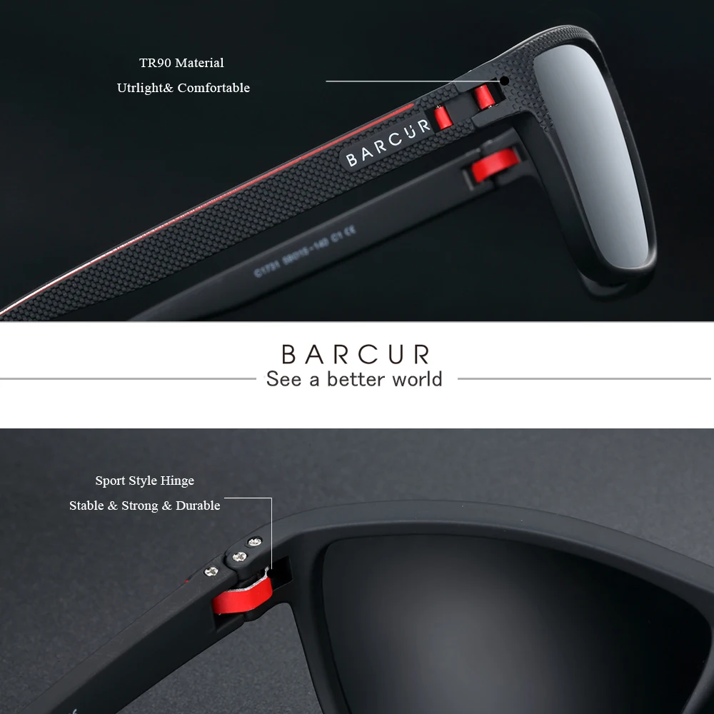 BARCUR Ultralight Sports Sunglasses