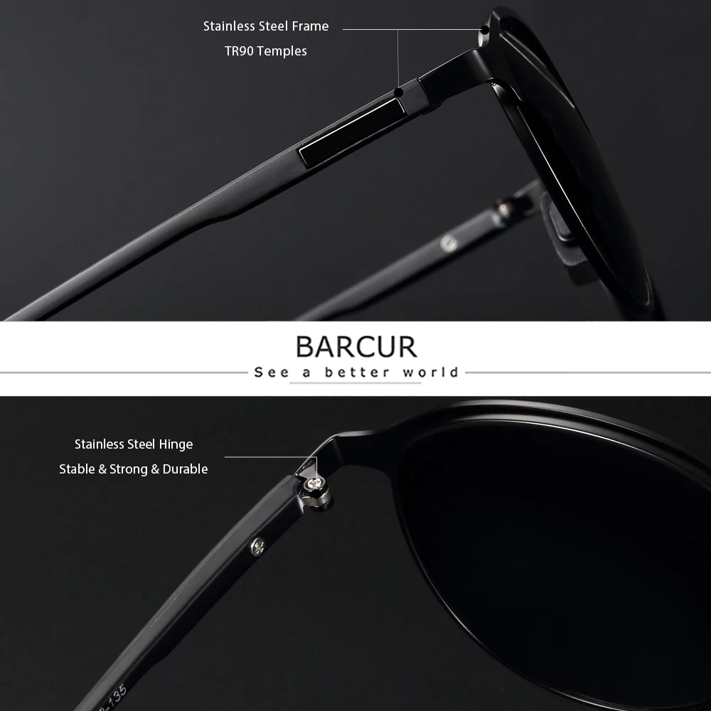 BARCUR TR90 Sunglasses for Women