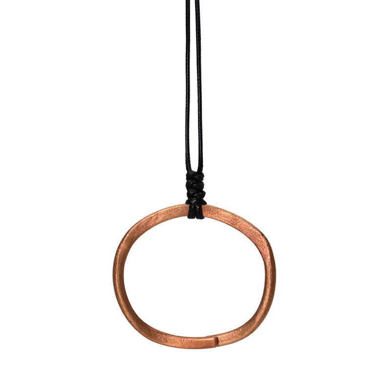Pure Copper Ring Pendant Necklace