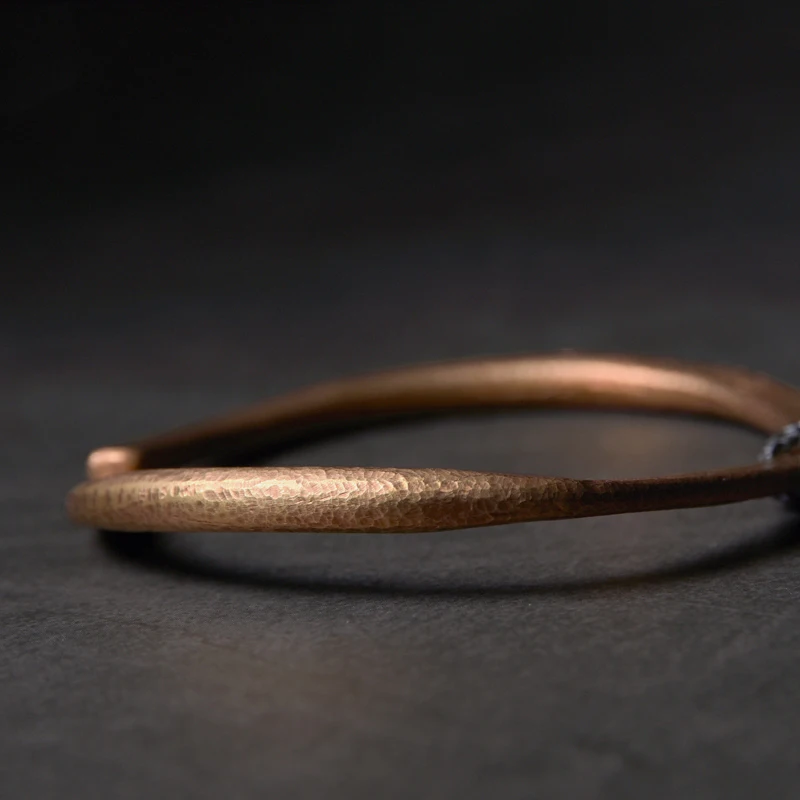 Pure Copper Ring Pendant Necklace