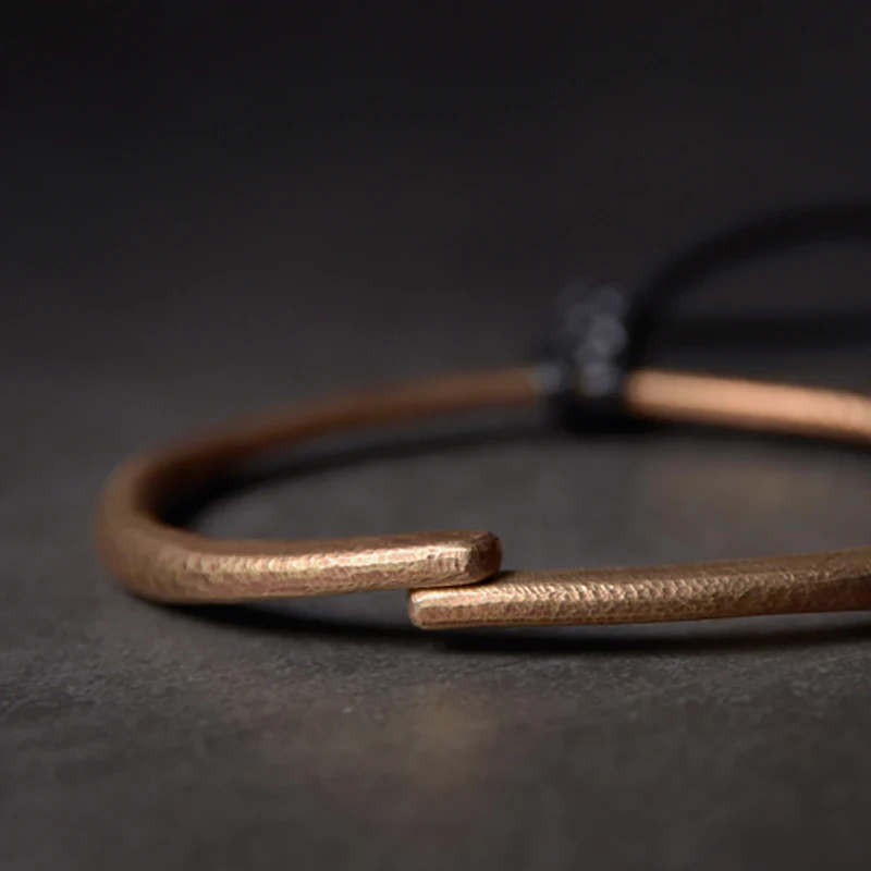 Pure Copper Ring Pendant Necklace