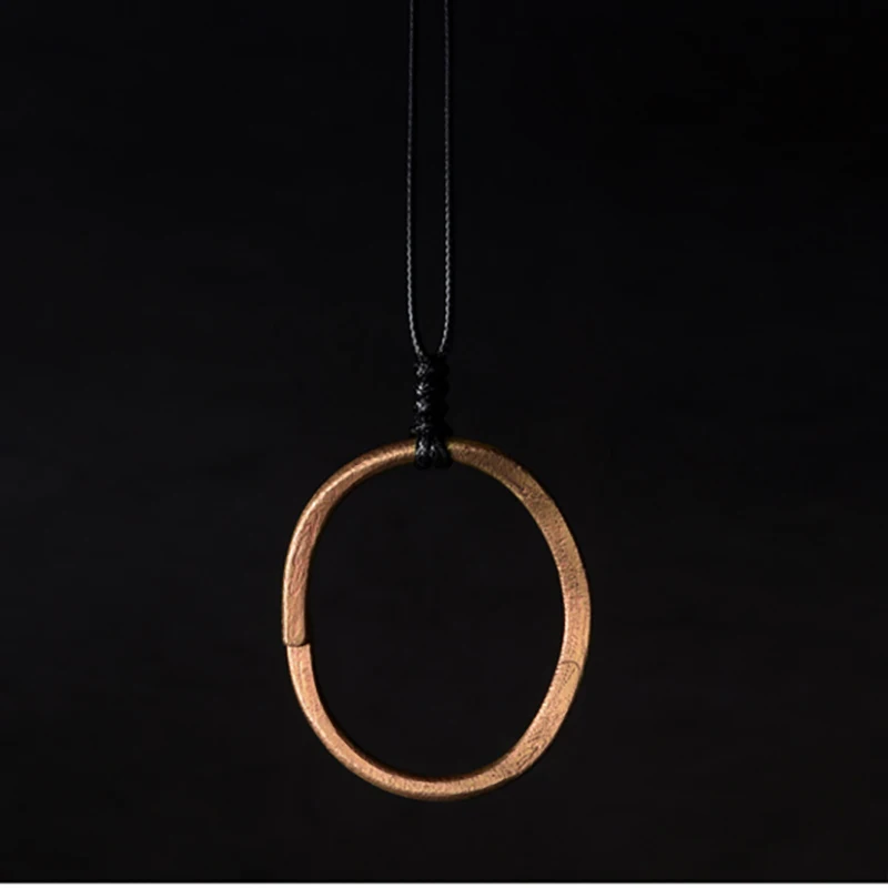 Pure Copper Ring Pendant Necklace