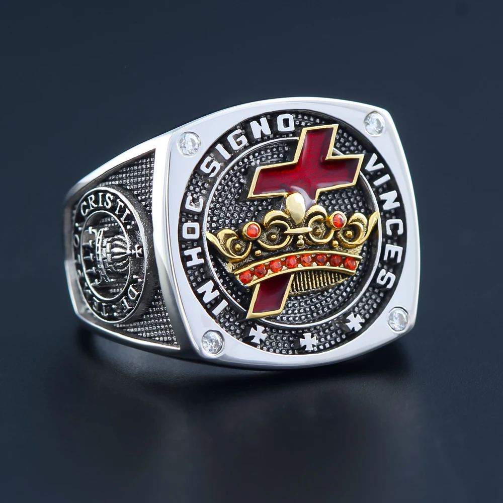 Knights Templar In Hoc Signo Vinces Ring