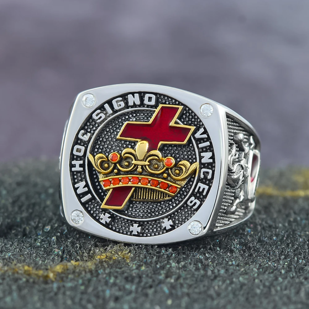 Knights Templar In Hoc Signo Vinces Ring