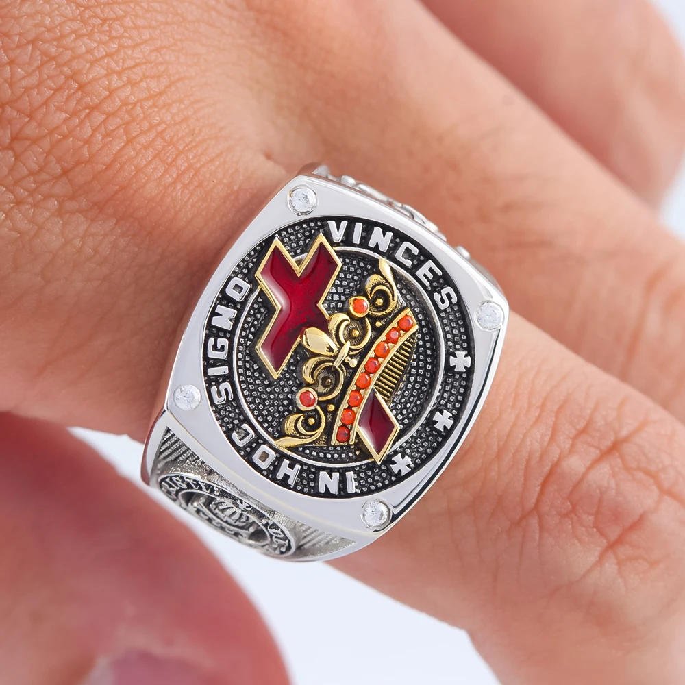 Knights Templar In Hoc Signo Vinces Ring