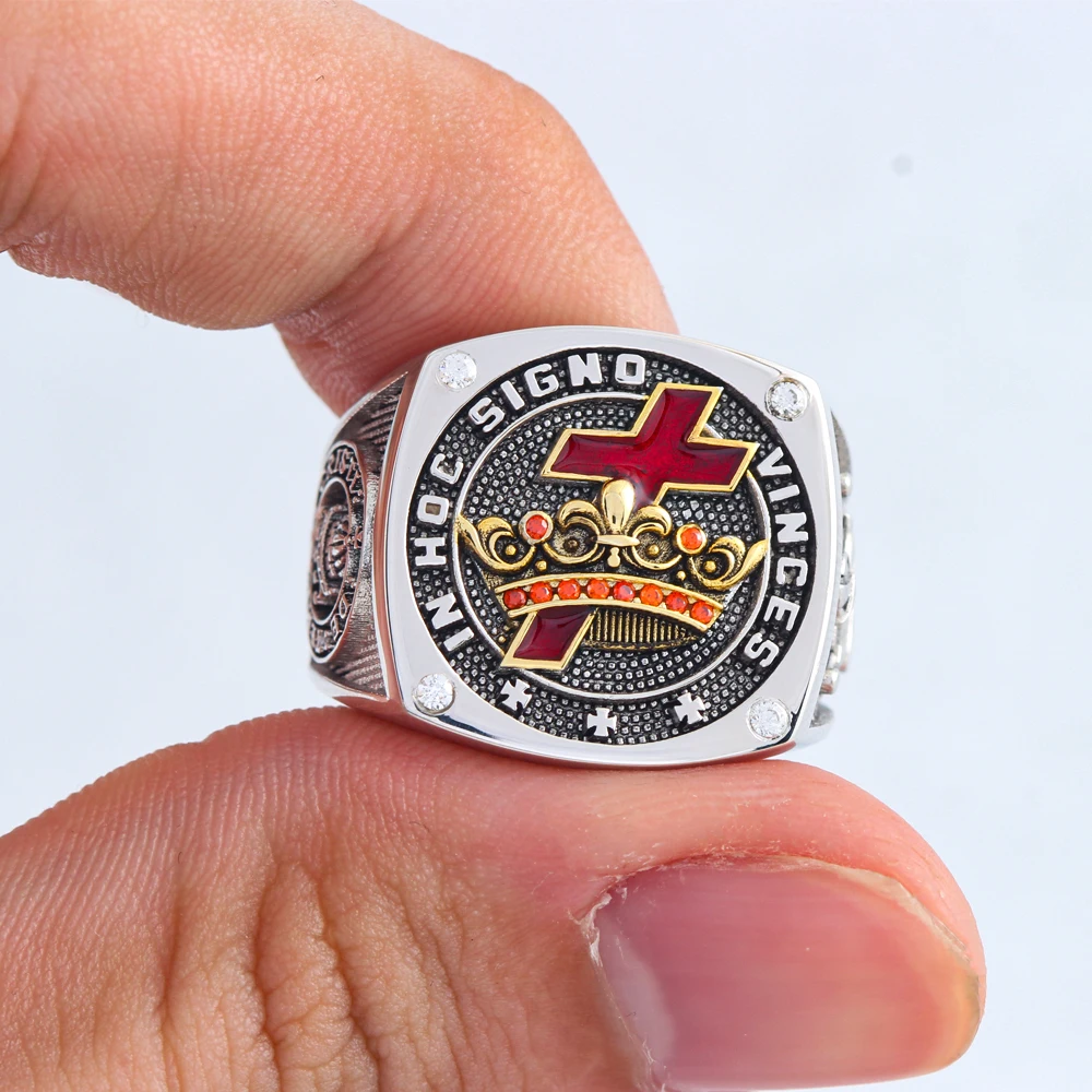 Knights Templar In Hoc Signo Vinces Ring