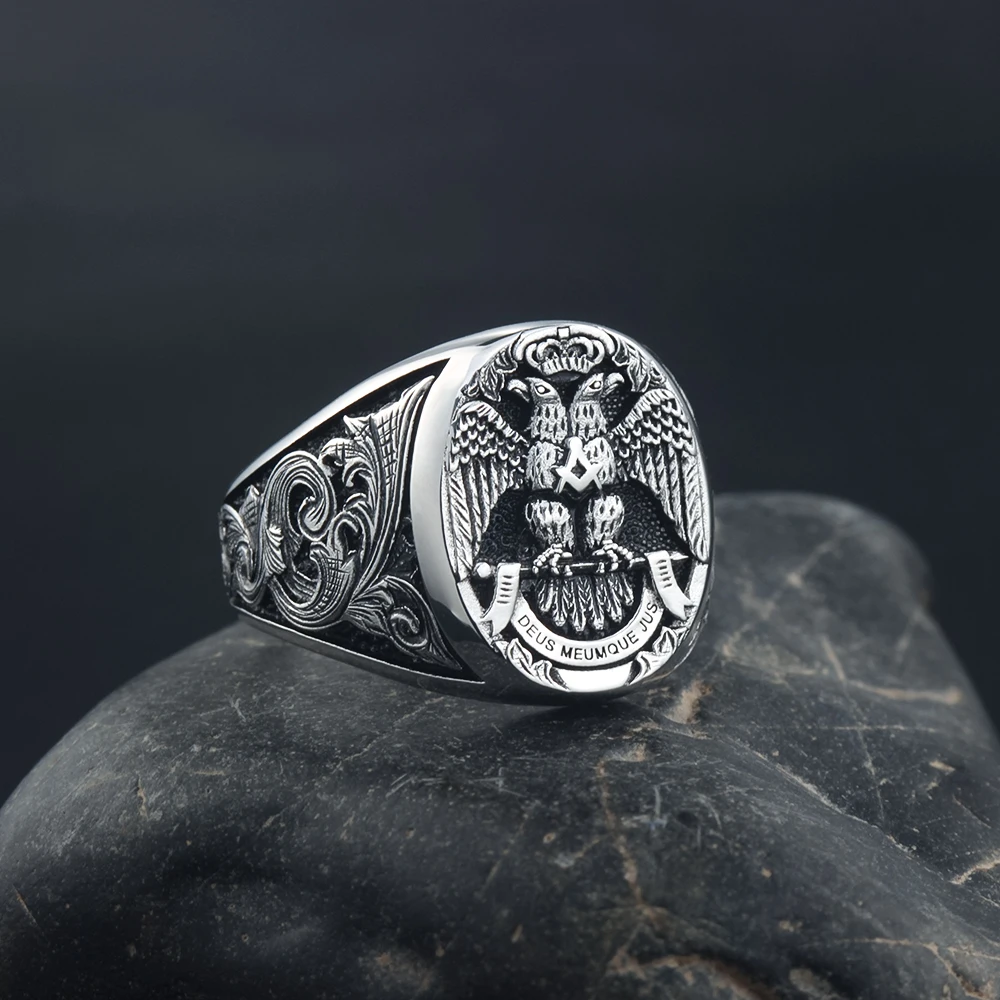 Scottish Rite 33 Degree Sterling Silver Ring
