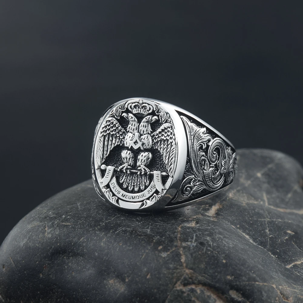 Scottish Rite 33 Degree Sterling Silver Ring