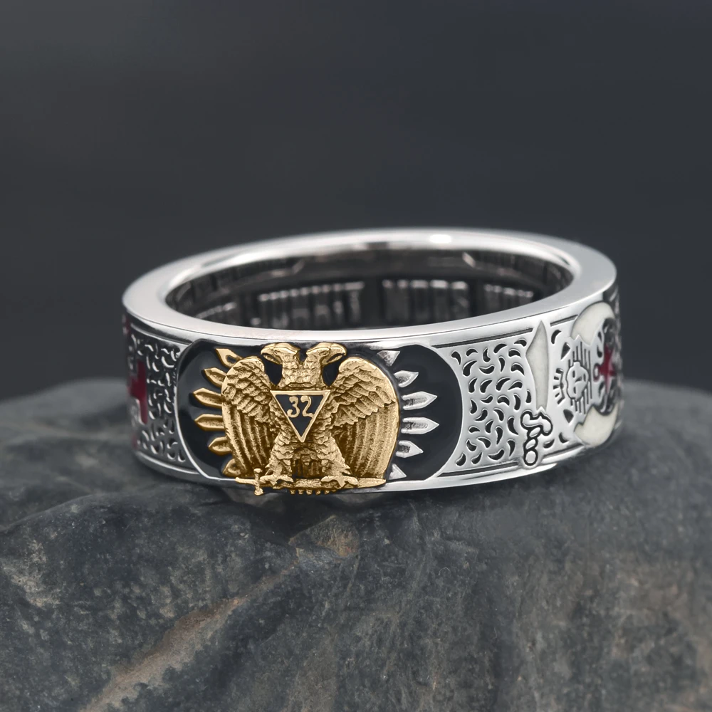 Scottish Rite Masons Sterling Silver Ring