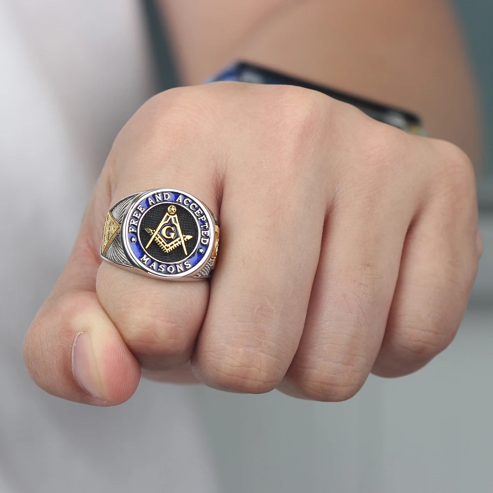 Free and Accepted Blue Lodge Masonic Ring