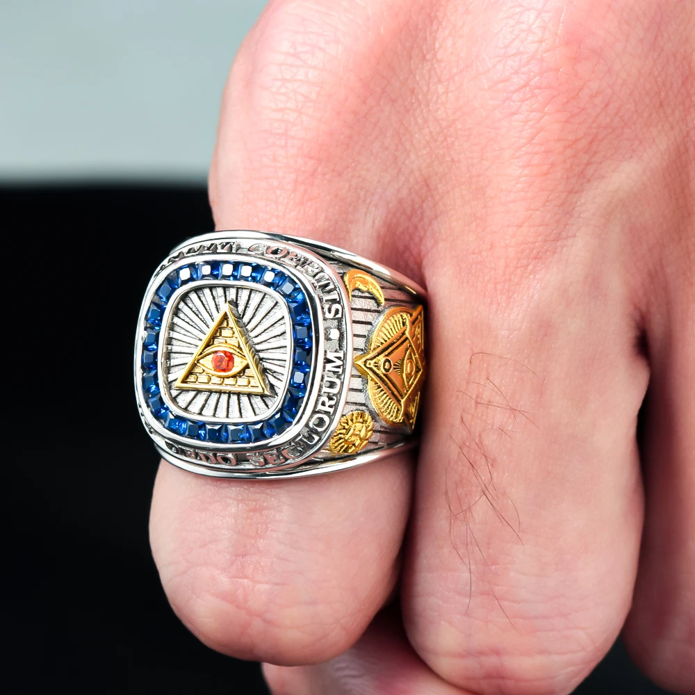 Eye of Providence Sterling Silver Ring