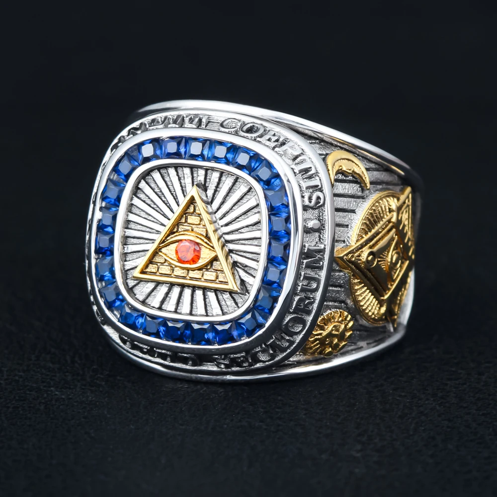 Eye of Providence Sterling Silver Ring