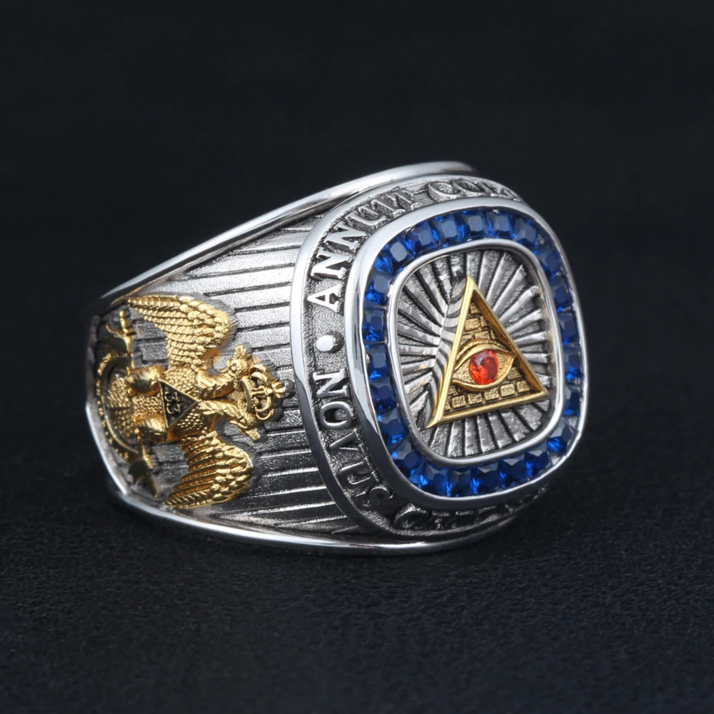 Eye of Providence Sterling Silver Ring