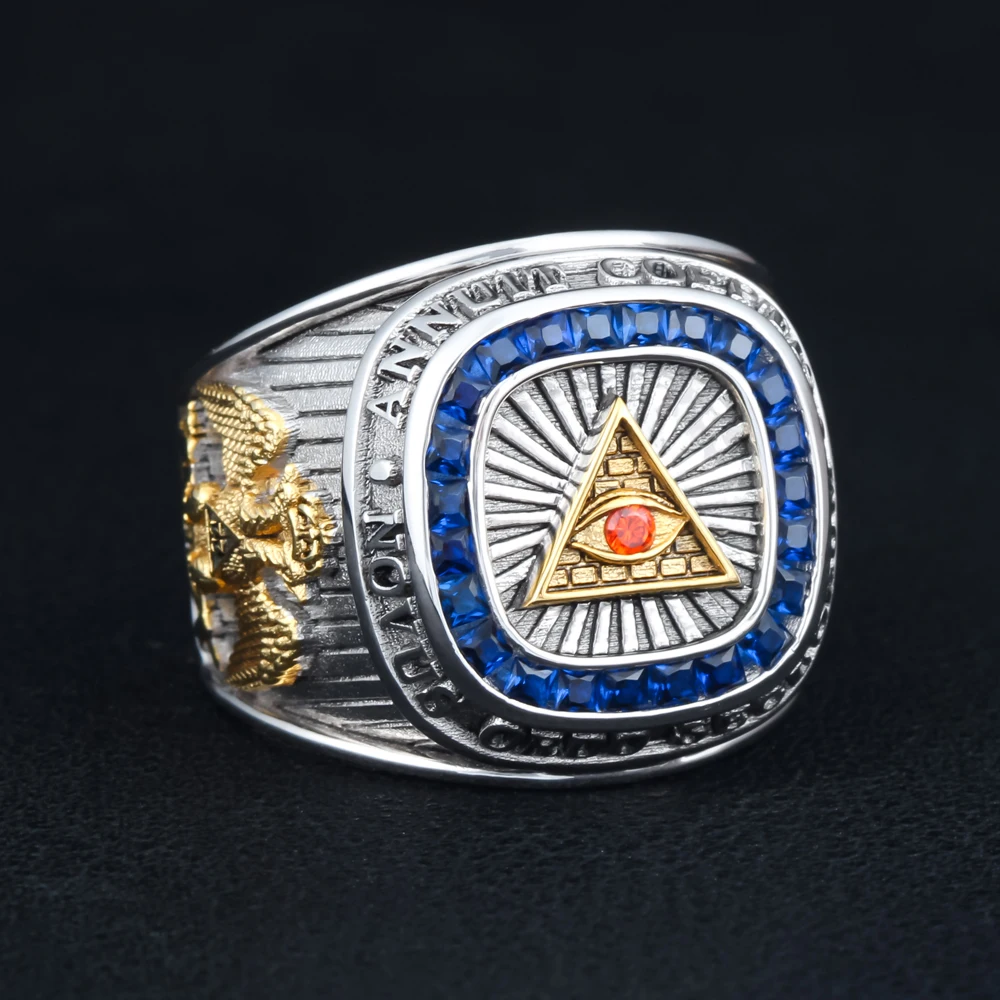 Eye of Providence Sterling Silver Ring