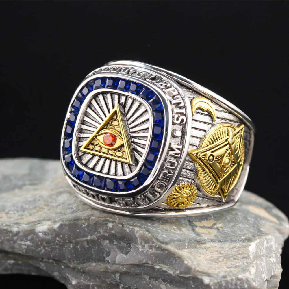 Eye of Providence Sterling Silver Ring