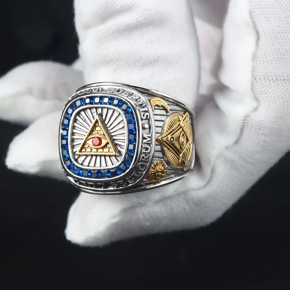 Eye of Providence Sterling Silver Ring