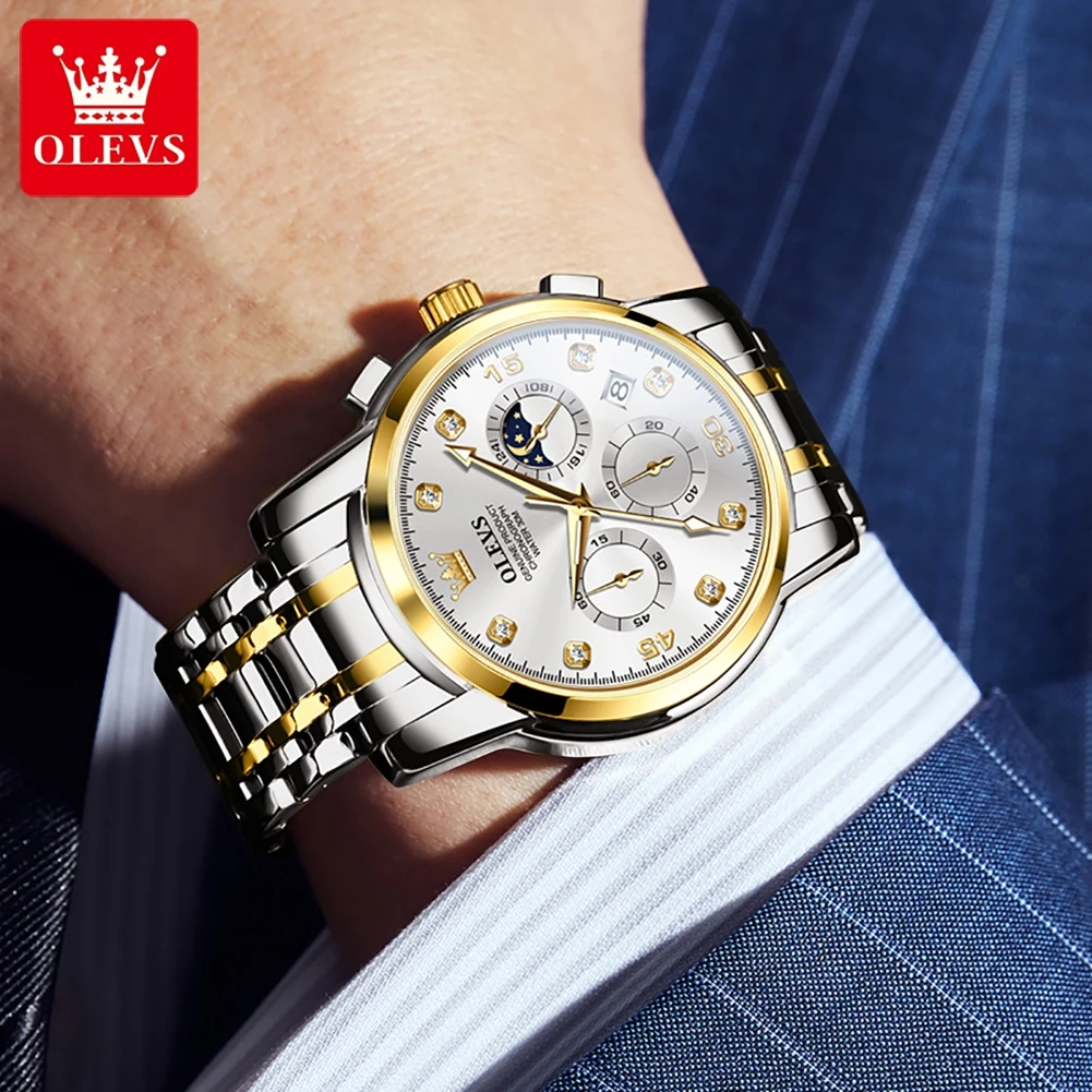 OLEVS Original 2889 Quartz Chrono Watch