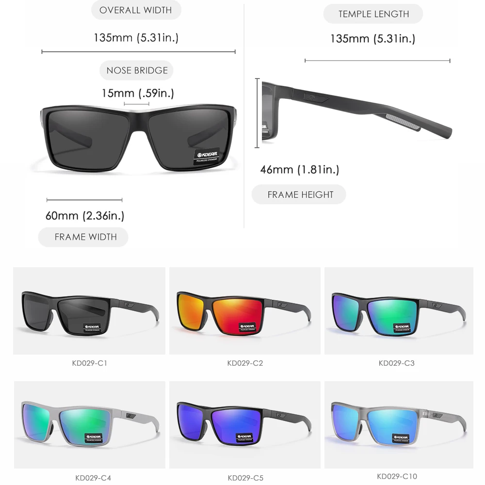 KDEAM Polarized Sunglasses for Men