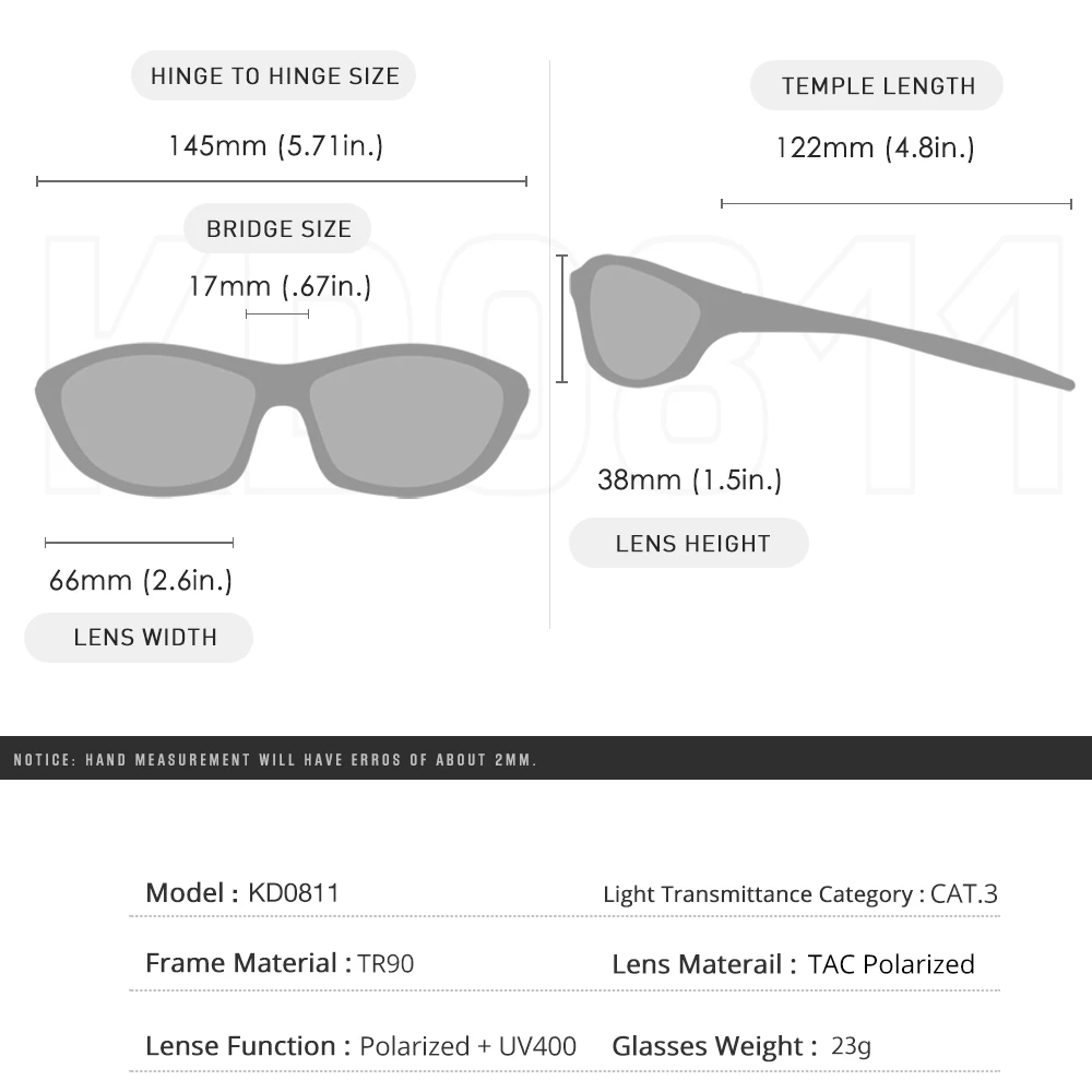 KDEAM High-End Sport Cycling Sunglasses