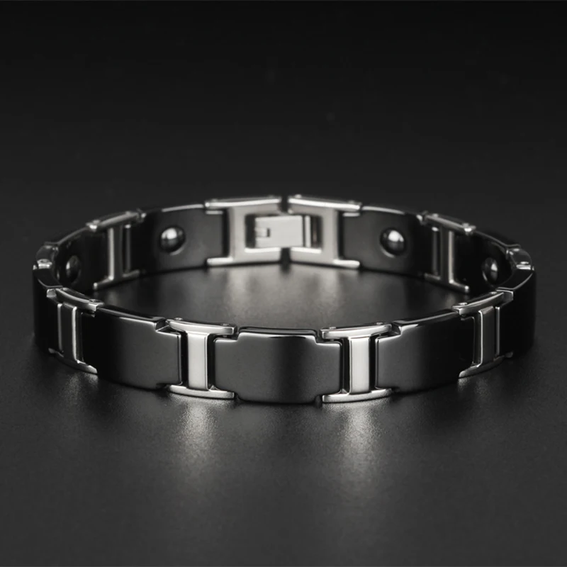 Black Ceramic Magnetic Bracelet for Men