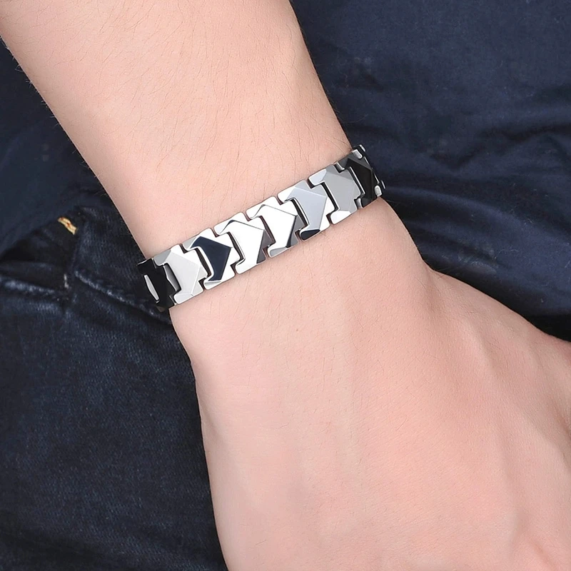 11MM Wide Tungsten Hologram Bracelet