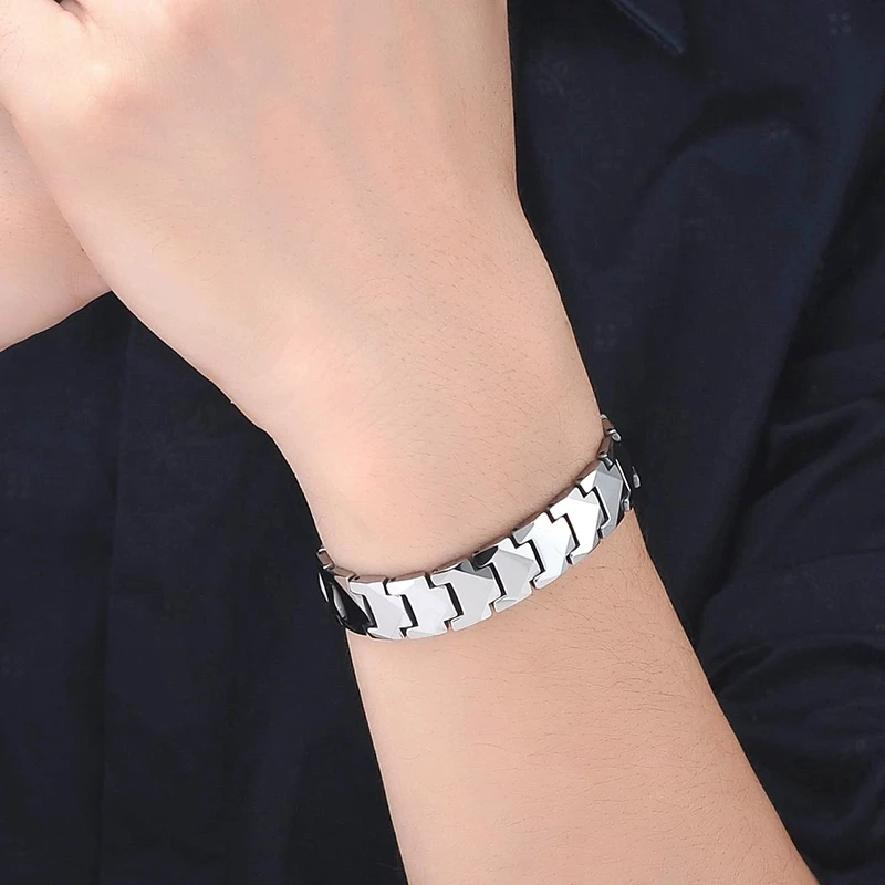 11MM Wide Tungsten Hologram Bracelet