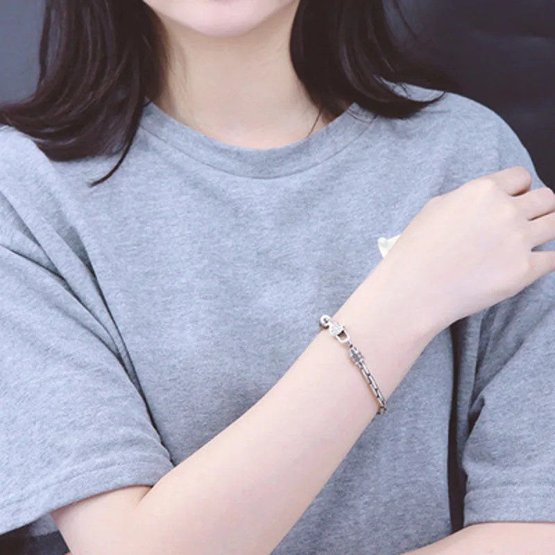 S925 Thai Silver Bamboo Bracelet